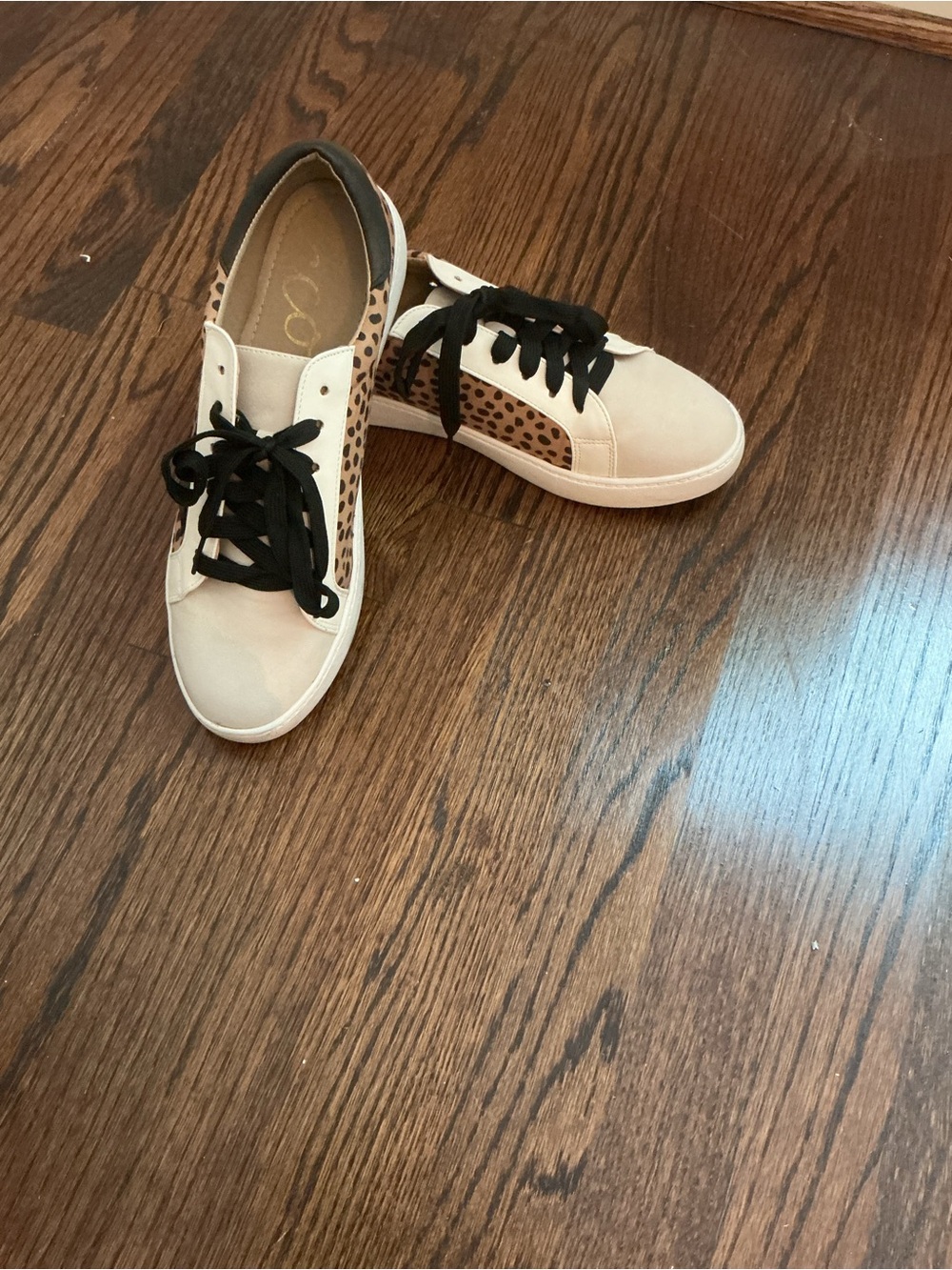 CCOCCI White Sneaker with Leopard Panels